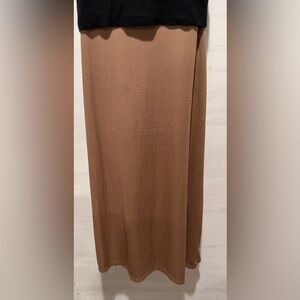 Source Unknown Beige Maxi Skirt